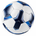 Pallone da Calcio Bianco e Blu con Design Aerodinamico