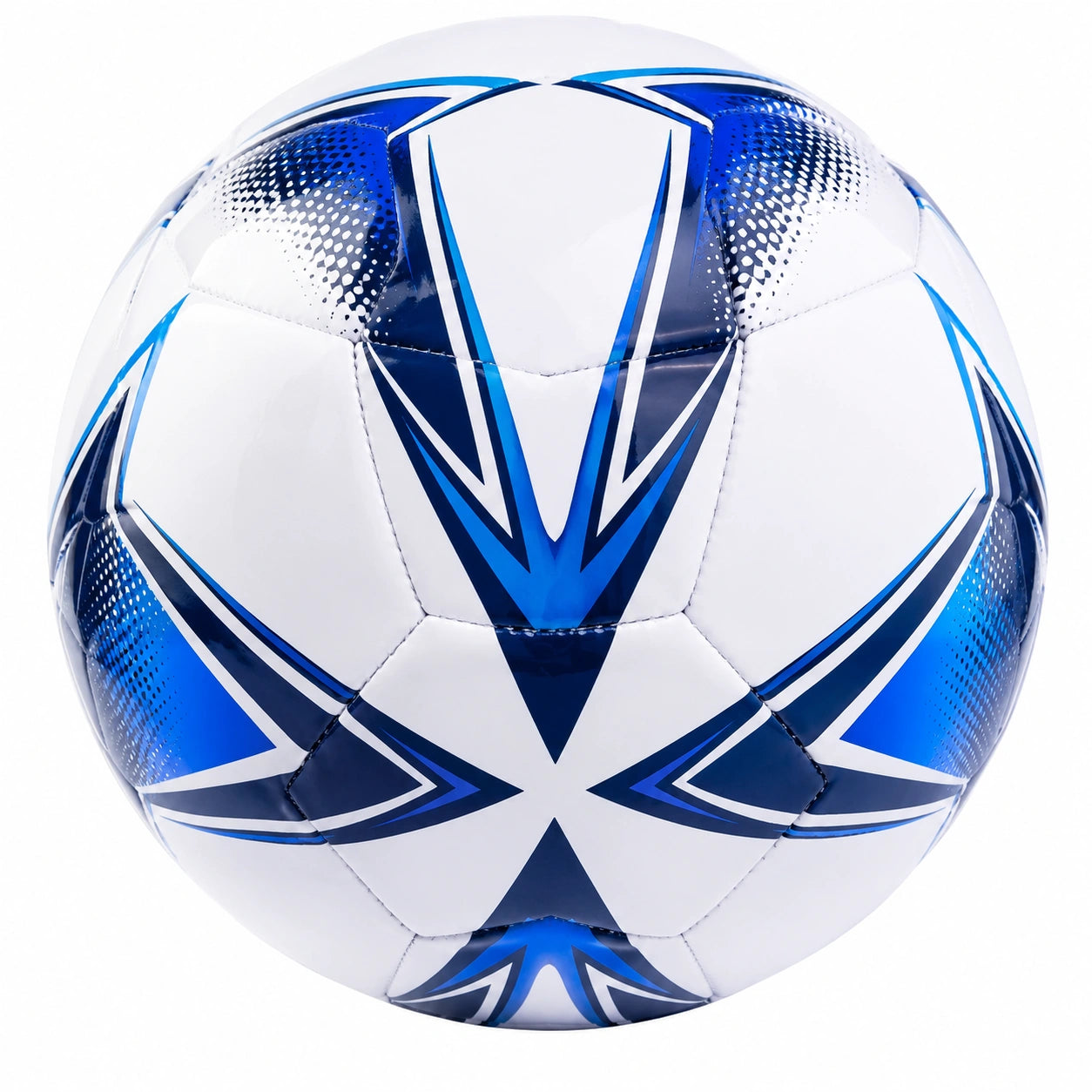 Pallone da Calcio Taglia 5 Bianco e Blu