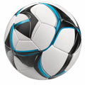 Pallone da Calcio Bianco Nero Blu con Design Aerodinamico
