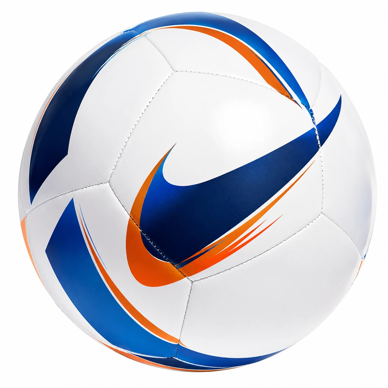 Pallone da Calcio Taglia 5 Bianco/Blu/Arancione con Design Accattivante