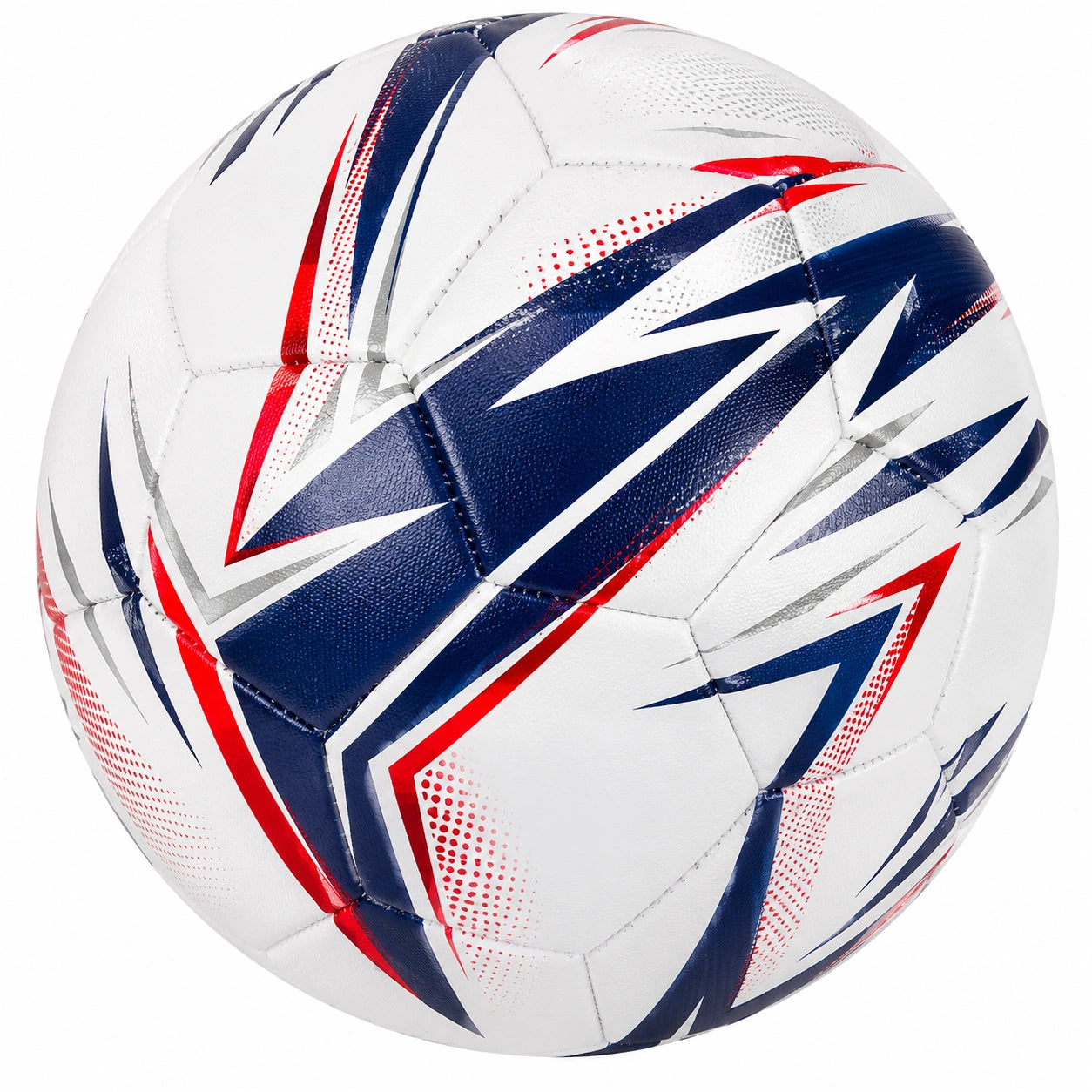 Pallone da Calcio Taglia 5 Bianco/Blu/Rosso