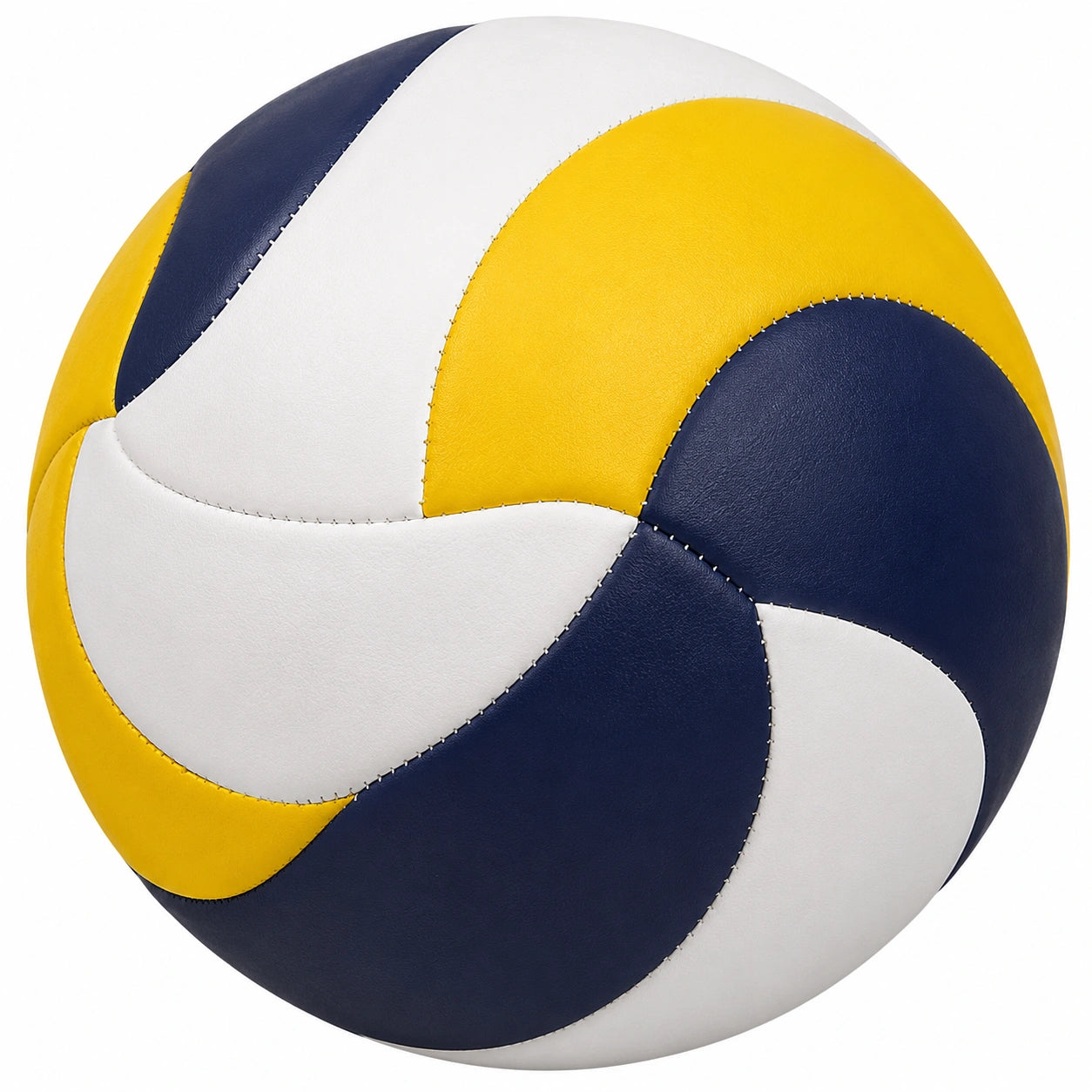 Pallone da Pallavolo Bianco, Giallo e Blu - Cuciture Rinforzate